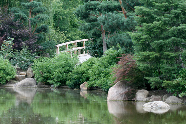  japanese bridge in garden, the body and chakras, healing