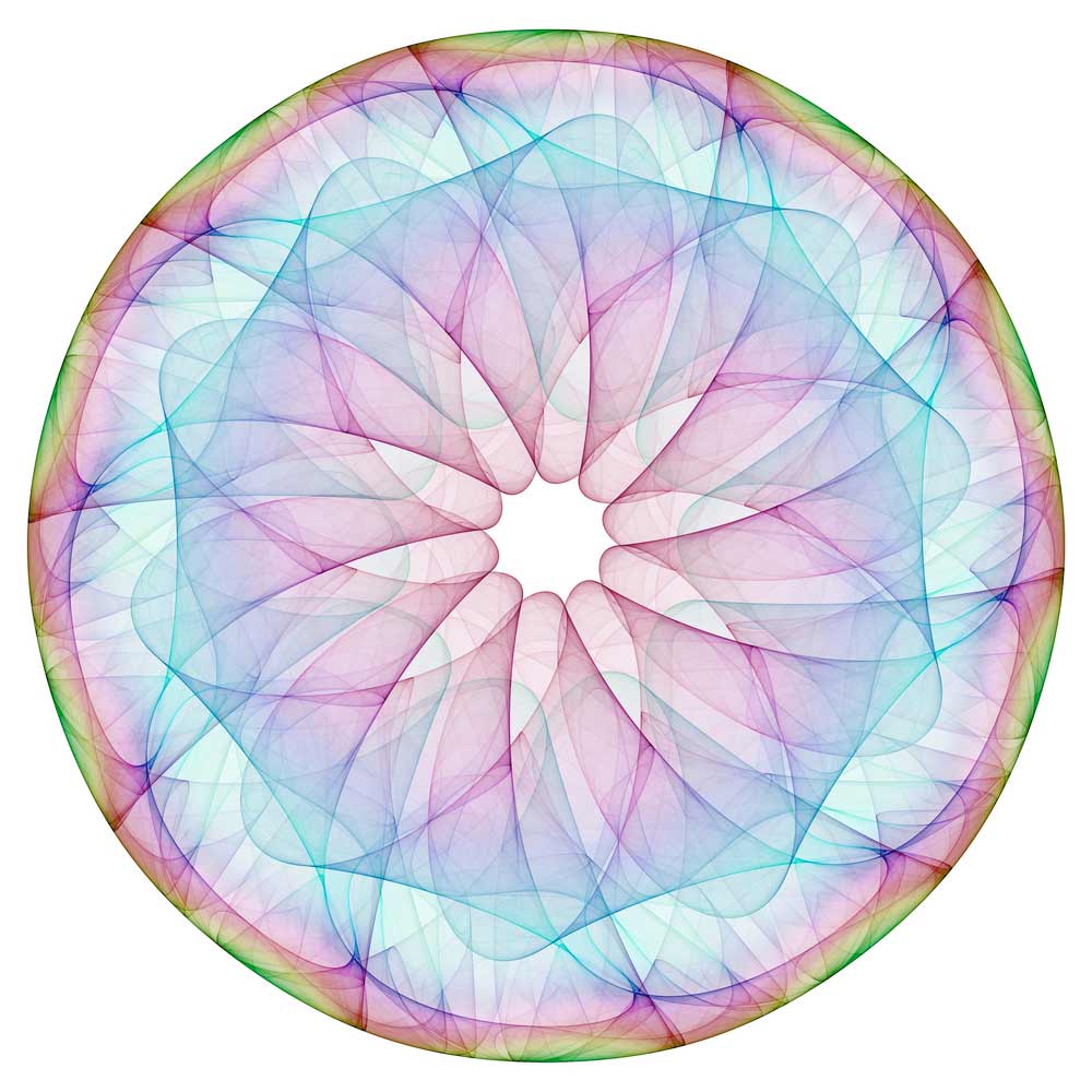  teal and purple mandala, chakra, emotions, memories